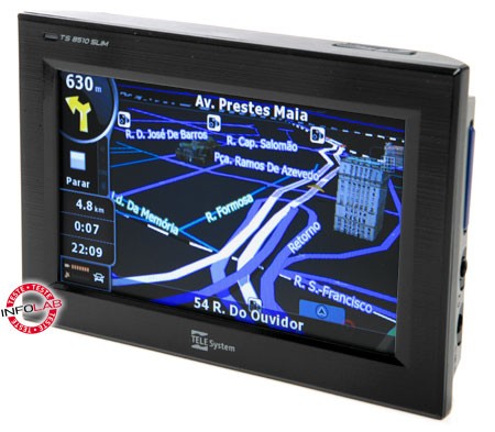 GPS Tele System mostra prédios em 3D