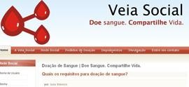 Rede Social une doadores e receptores de sangue